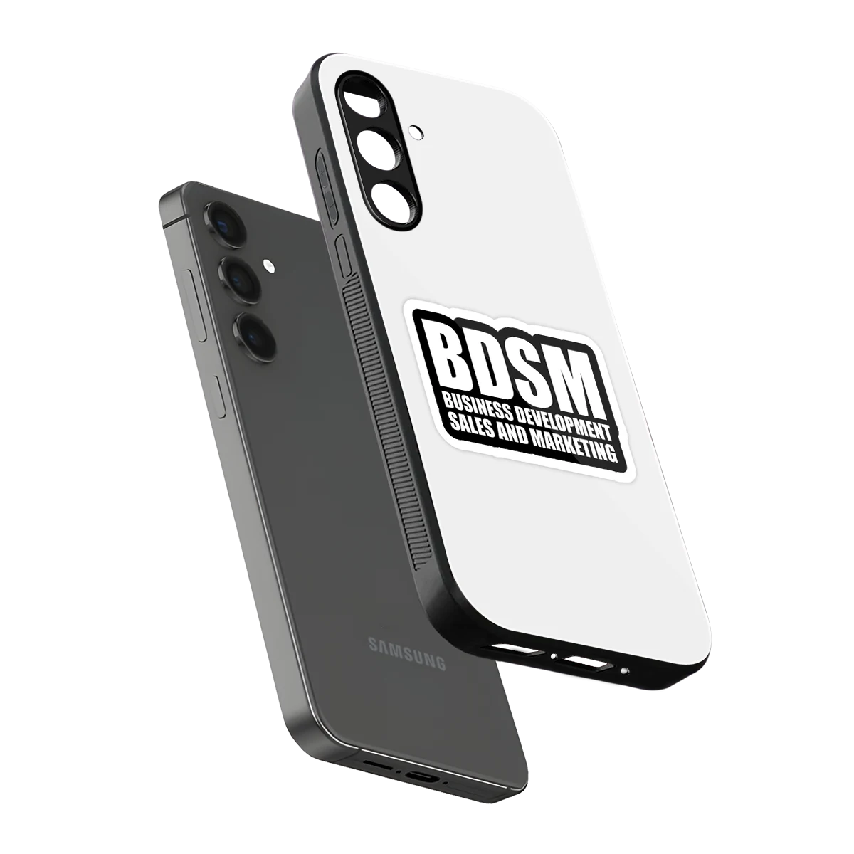 BDSM sleek samsung galaxy m35 5g cover with tempered glass back and TPU edges