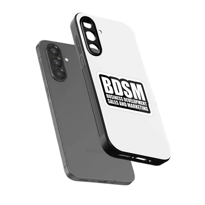 BDSM sleek samsung galaxy a17 5g cover with tempered glass back and TPU edges