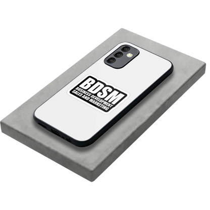 BDSM stylish phone case for samsung galaxy m14 5g | glossy glass and slim fit