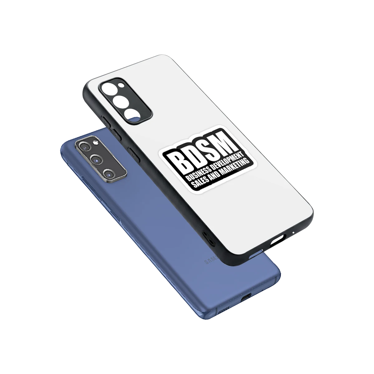 BDSM sleek samsung galaxy s20 fe cover with tempered glass back and TPU edges