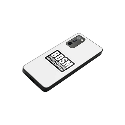 BDSM stylish phone case for samsung galaxy s20 fe | glossy glass and slim fit