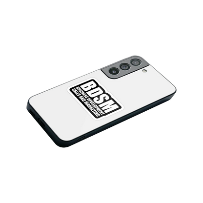 BDSM stylish phone case for samsung galaxy s22 | glossy glass and slim fit