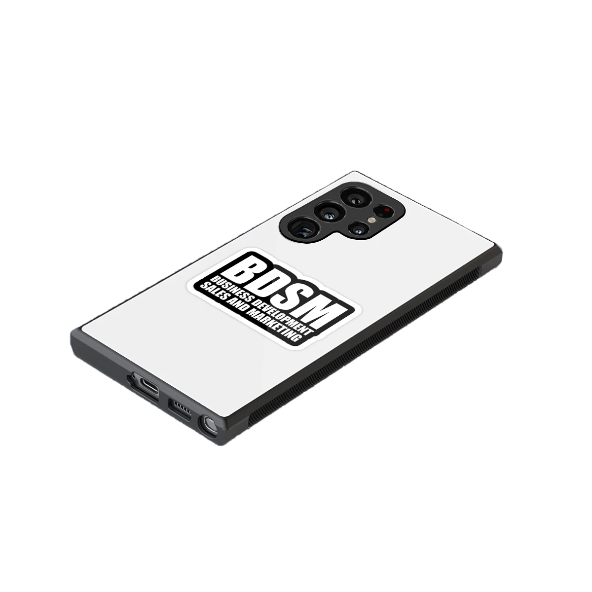 BDSM stylish phone case for samsung galaxy s24 ultra | glossy glass and slim fit