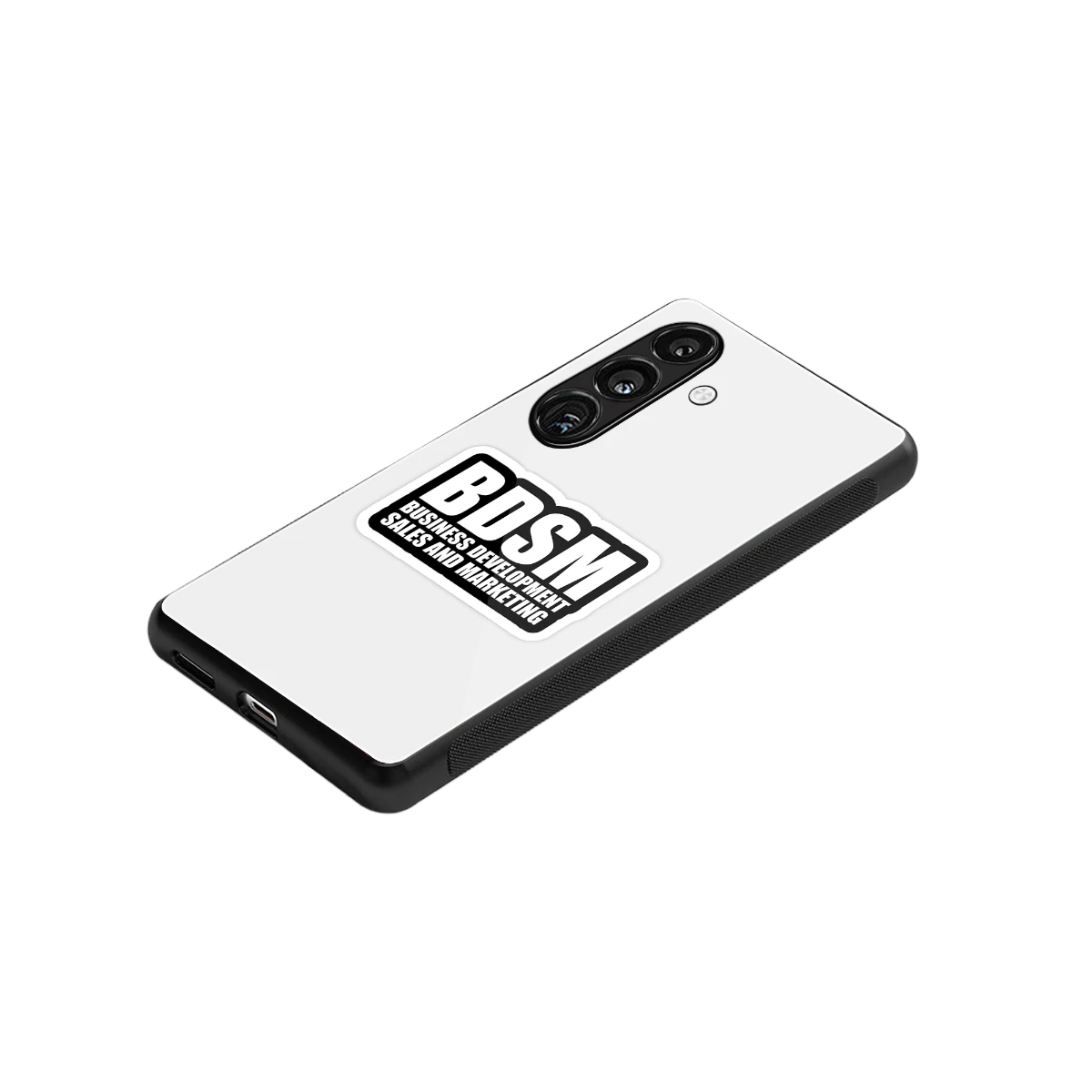 BDSM stylish phone case for samsung galaxy s23 fe | glossy glass and slim fit