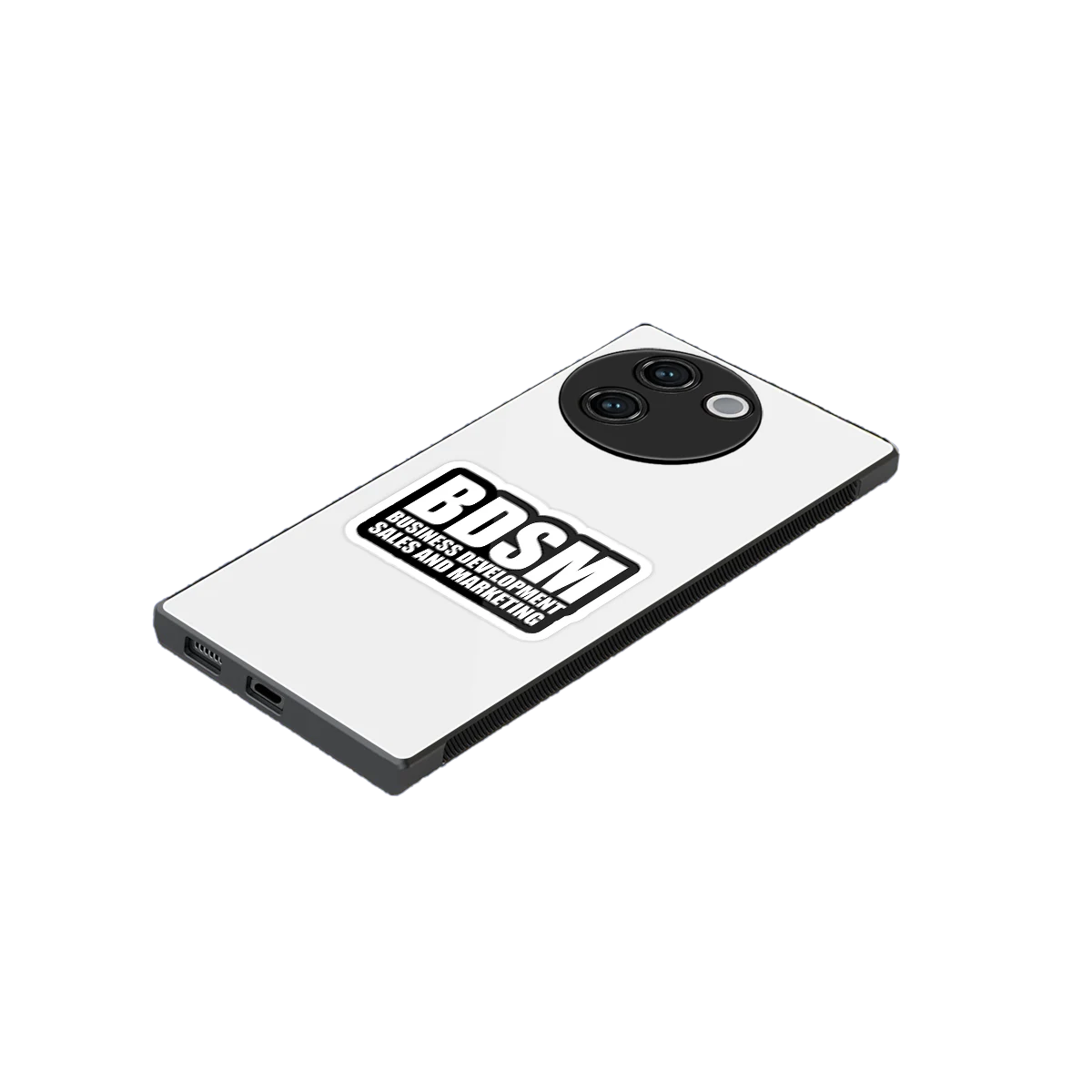 BDSM stylish phone case for vivo v30e | glossy glass and slim fit