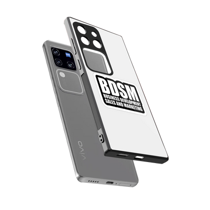 BDSM sleekvivo v30 pro cover with tempered glass back and TPU edges