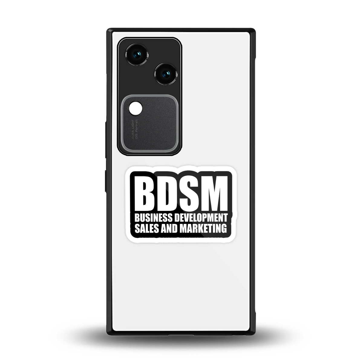 BDSM back phone cover | glass case for vivo v30