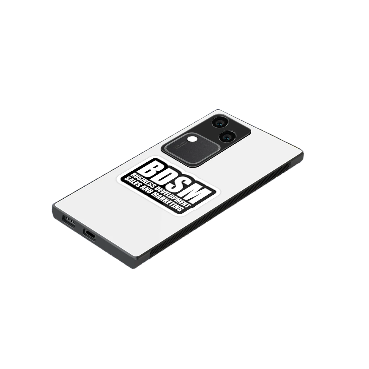 BDSM stylish phone case for vivo v30 | glossy glass and slim fit