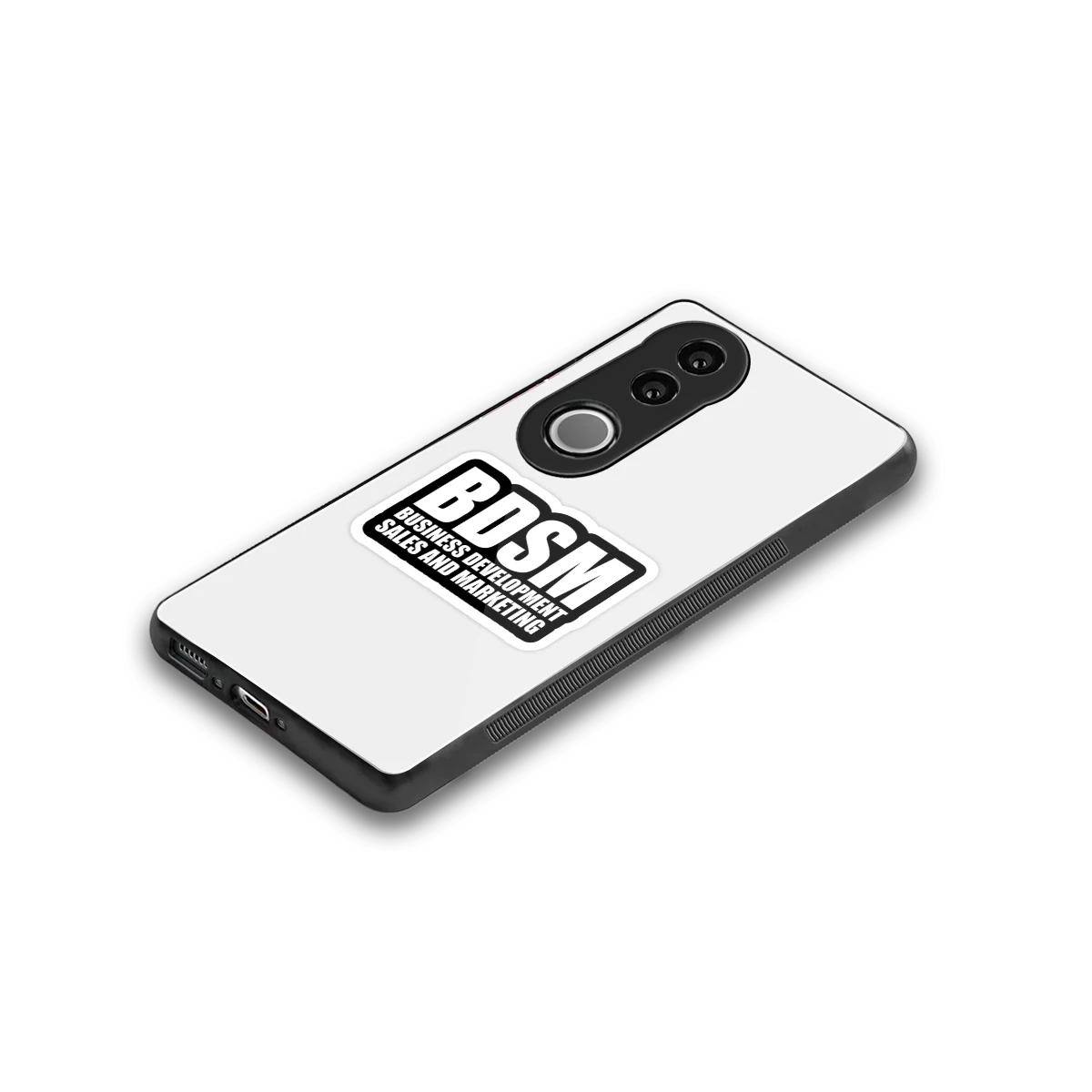 BDSM stylish phone case for vivo v50 | glossy glass and slim fit