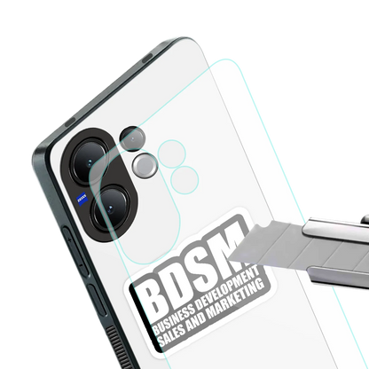 BDSM stylish phone case for vivo v60 | glossy glass and slim fit
