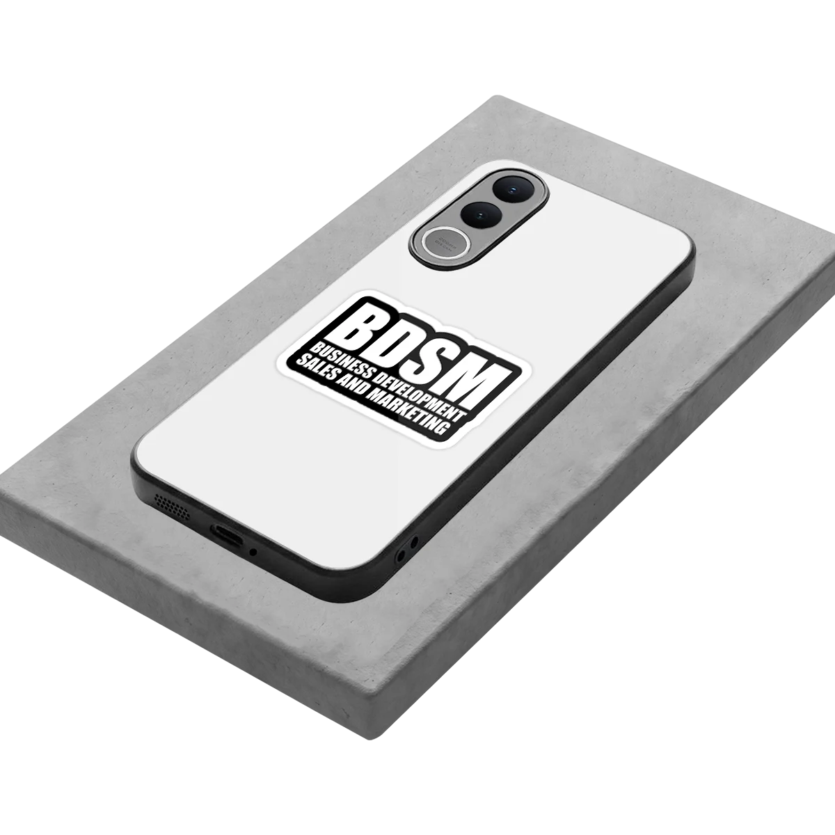 BDSM stylish phone case for vivo v70 fe | glossy glass and slim fit