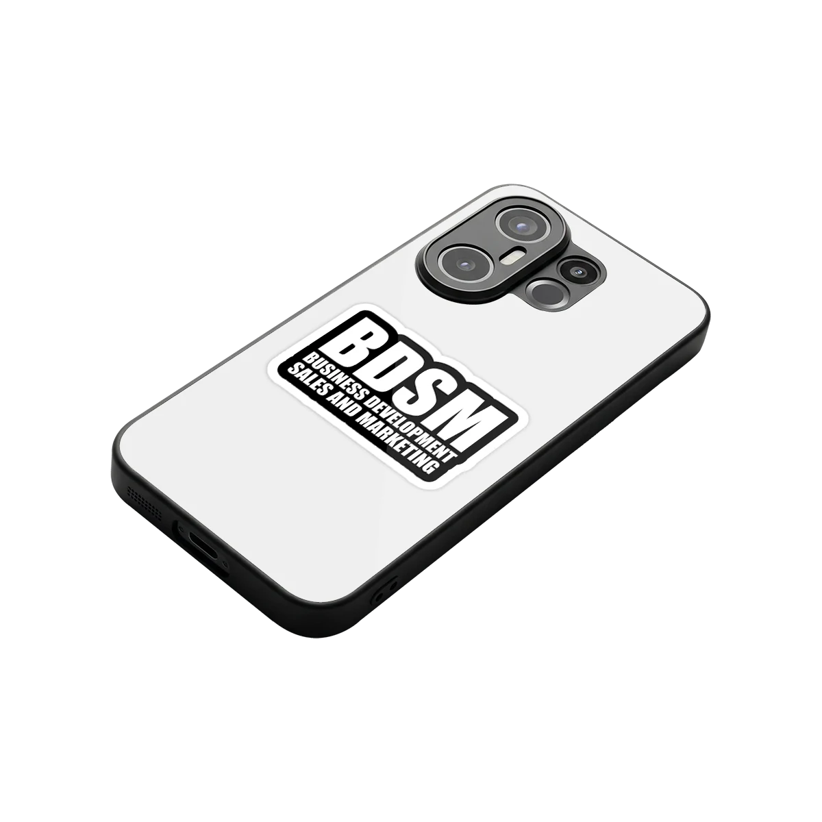 BDSM stylish phone case for vivo x200 fe | glossy glass and slim fit
