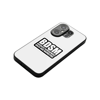 BDSM stylish phone case for vivo x200 fe | glossy glass and slim fit