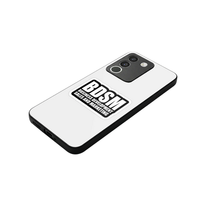 BDSM stylish phone case for vivo y200 5g | glossy glass and slim fit