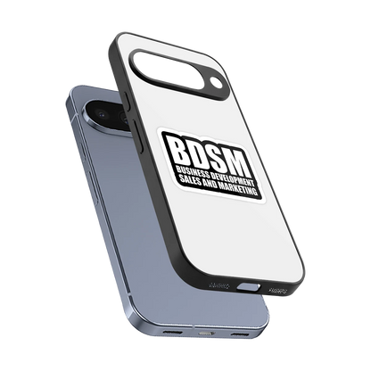 BDSM sleek google pixel 10 cover with tempered glass back and TPU edges