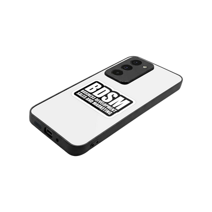 BDSM stylish phone case for redmi 15 5g | glossy glass and slim fit