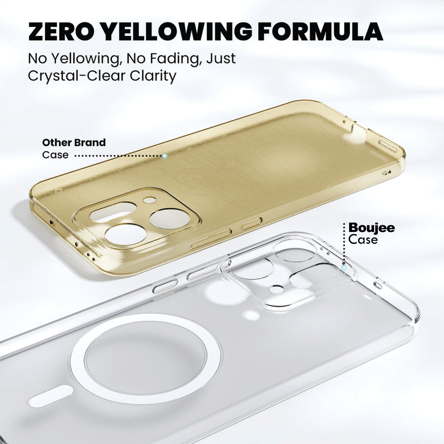 Anti Yellow Magsafe Clear Case for Oppo Reno 14 Pro 5G