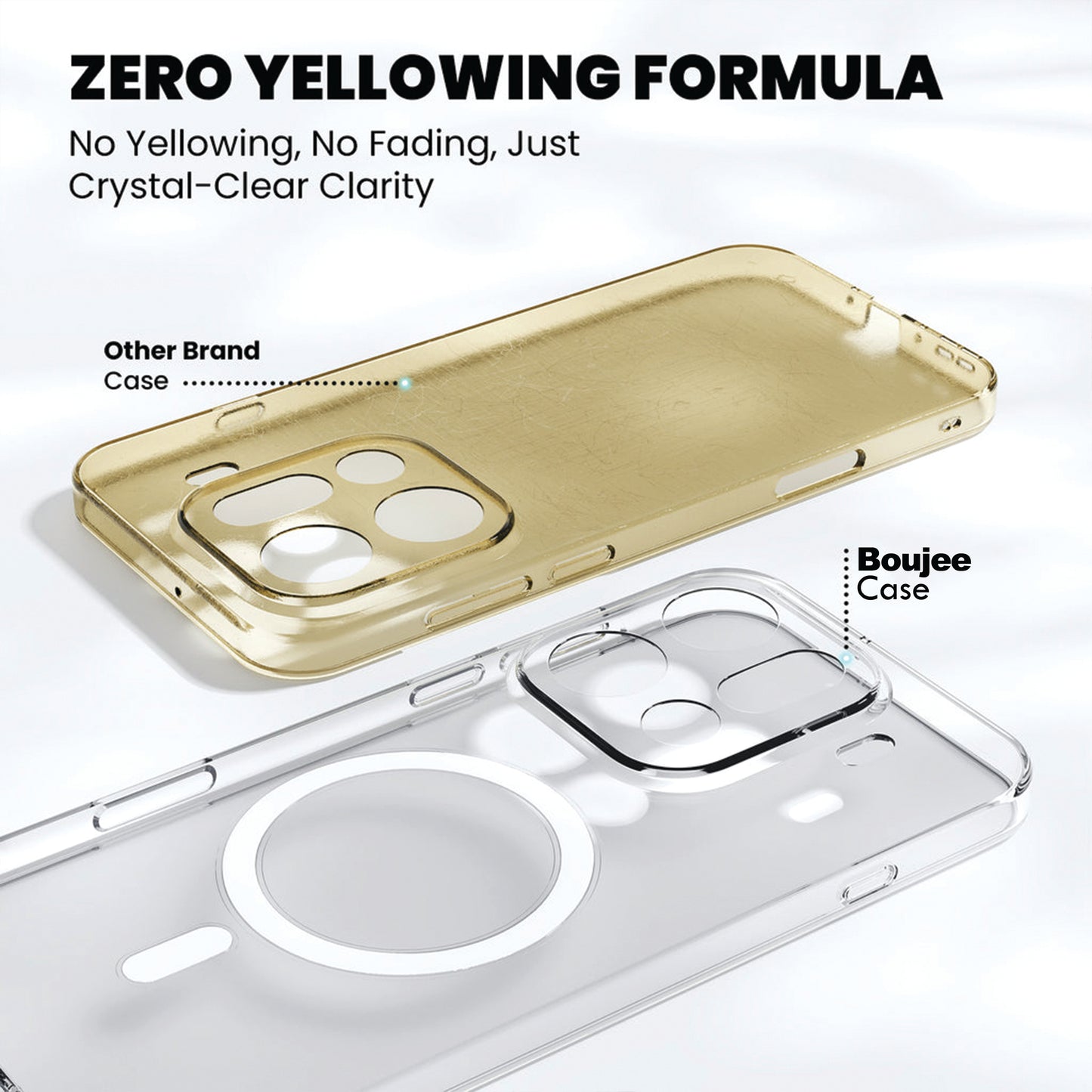 Anti Yellow Magsafe Clear Case for Oppo Find X9