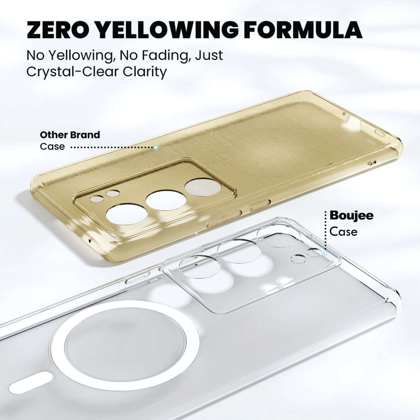 Anti Yellow Magsafe Clear Case for Vivo Y400 5G