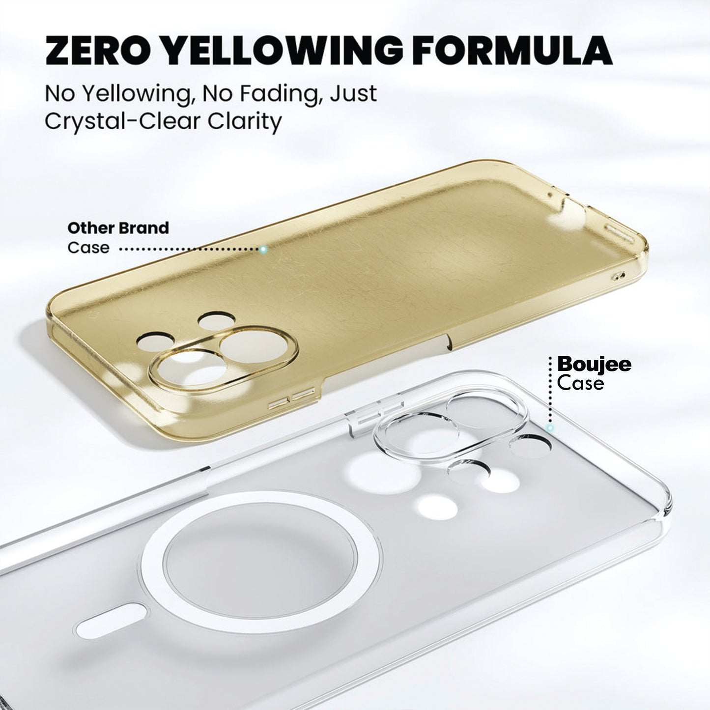 Anti Yellow Magsafe Clear Case for Oppo Reno 11