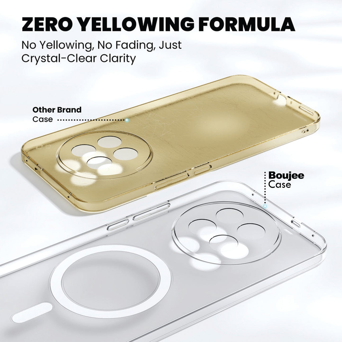 Anti Yellow Magsafe Clear Case for Oppo F29 Pro
