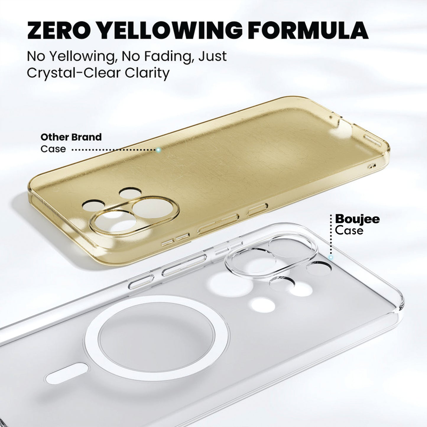 Anti Yellow Magsafe Clear Case for Oppo A6x 5G