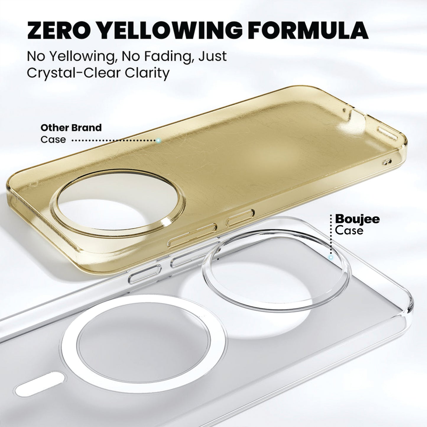Anti Yellow Magsafe Clear Case for Realme 12 5G