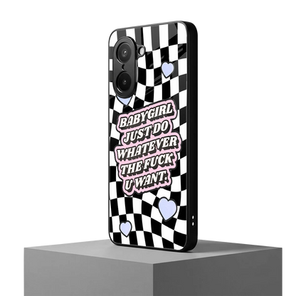 Babygirl oneplus nord ce5 5g mobile cover | shockproof glass phone case