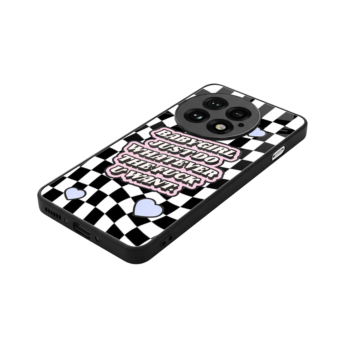 Babygirl stylish phone case for oneplus 13 | glossy glass and slim fit