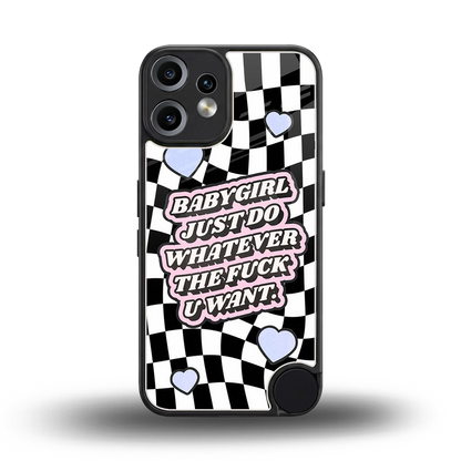 Babygirl back phone cover | glass case for cmf nothing phone 2 pro