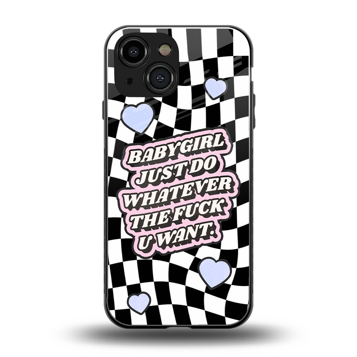 Babygirl back phone cover | glass case for iphone 12 mini