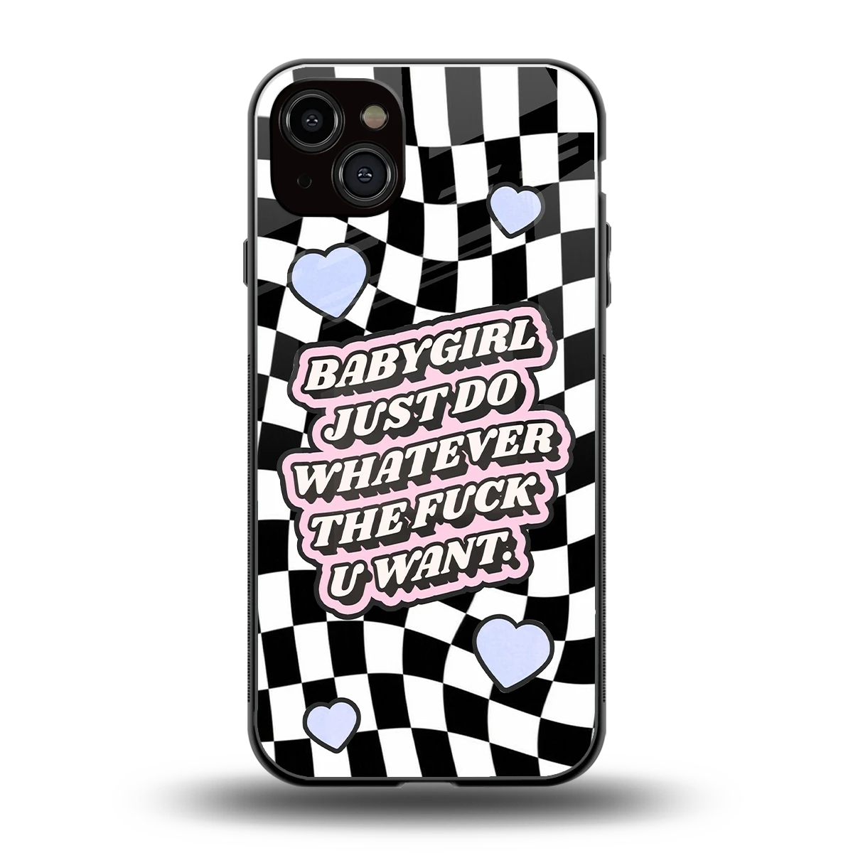 Babygirl back phone cover | glass case for iphone 14 plus