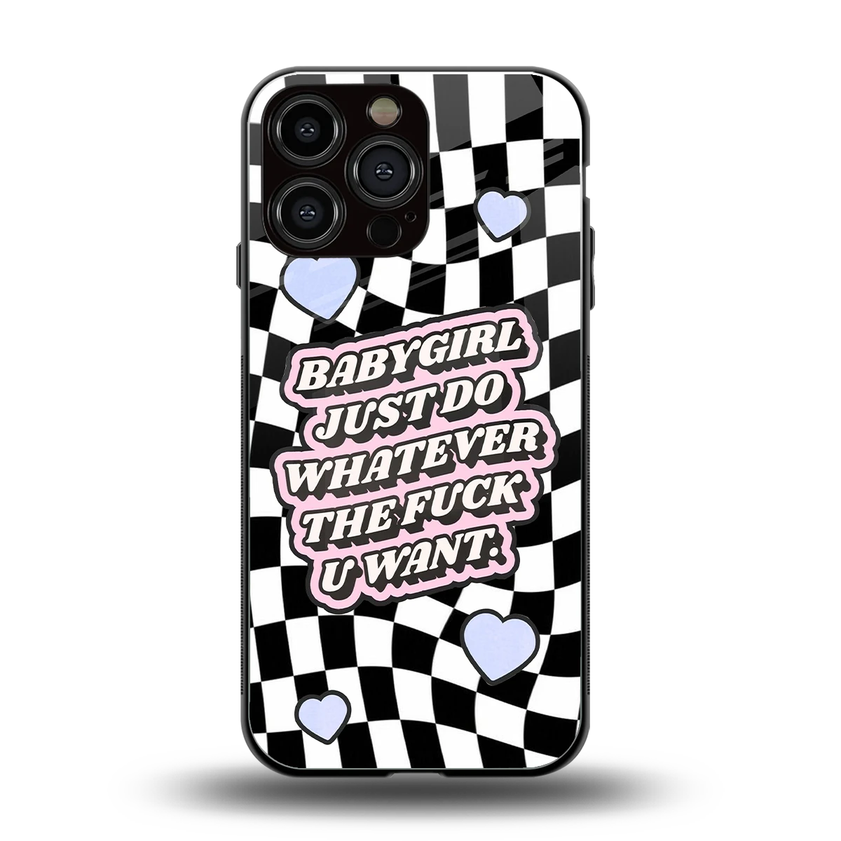 Babygirl back phone cover | glass case for iphone 15 pro max