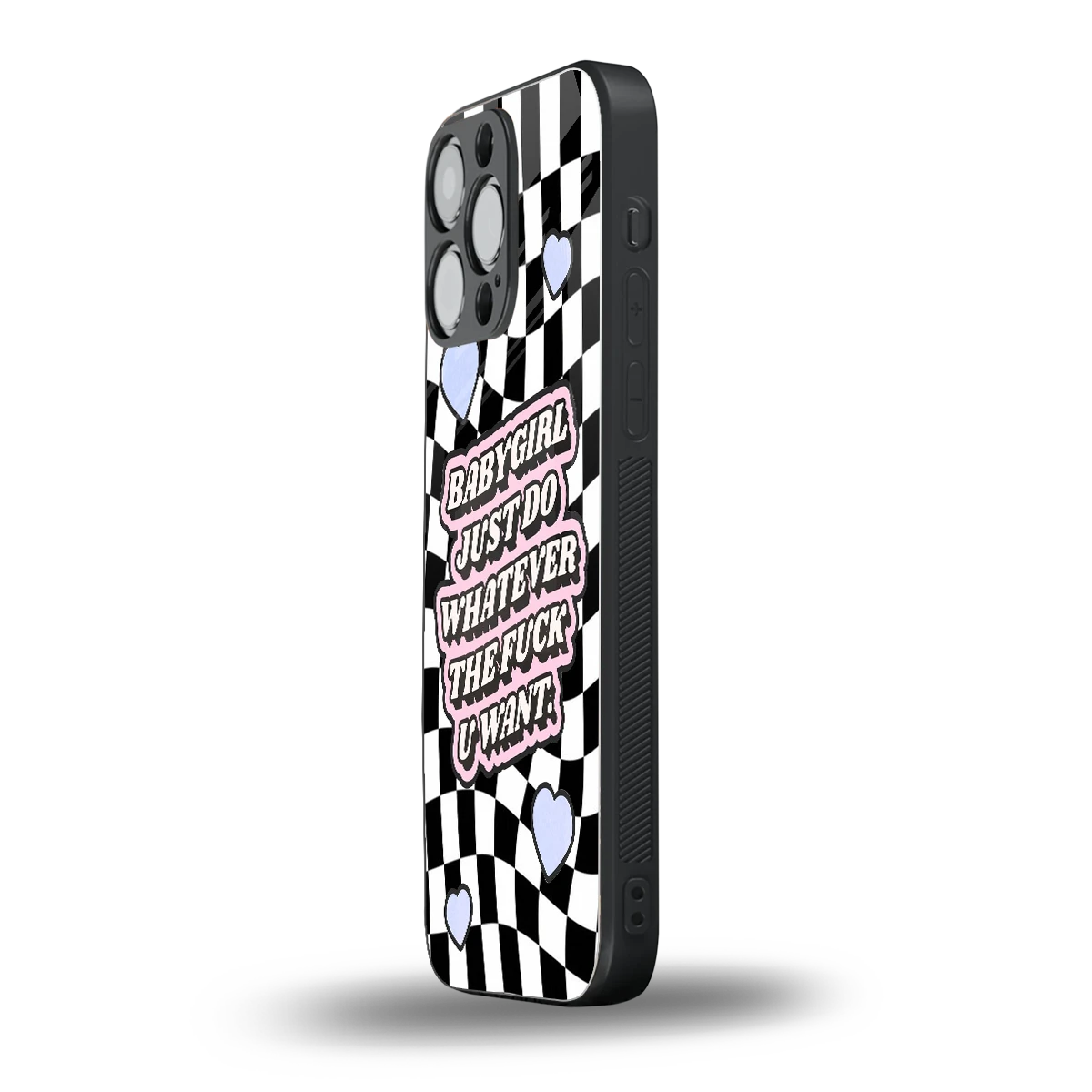Babygirl iphone 15 pro max mobile cover | shockproof glass phone case
