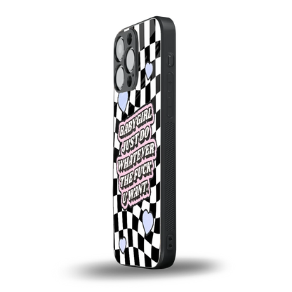 Babygirl iphone 15 pro max mobile cover | shockproof glass phone case