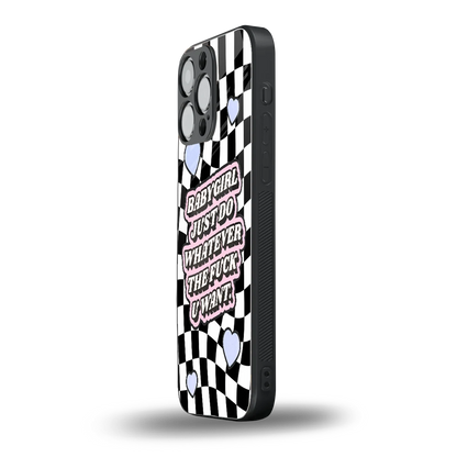 Babygirl iphone 16 pro max mobile cover | shockproof glass phone case