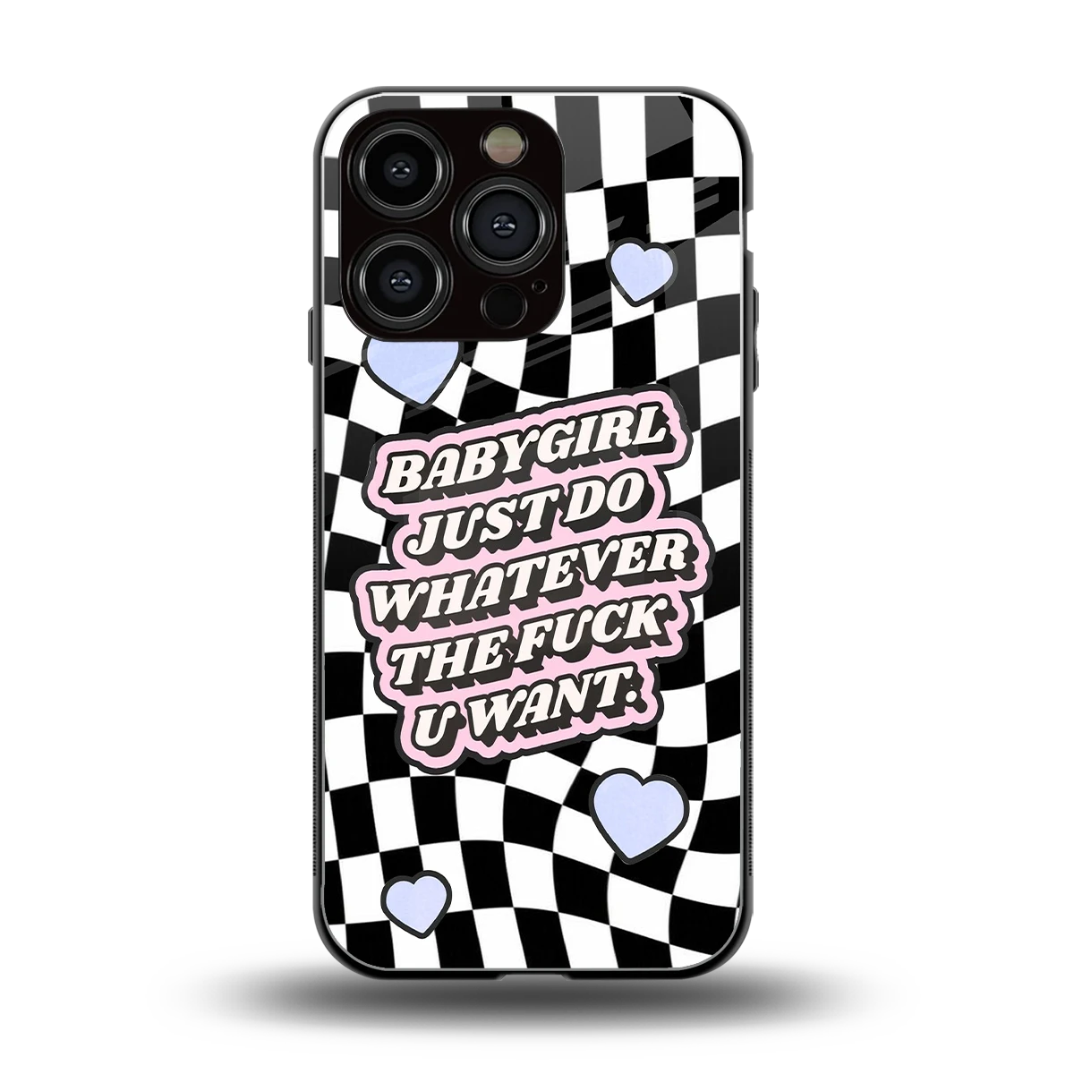 Babygirl back phone cover | glass case for iphone 16 pro