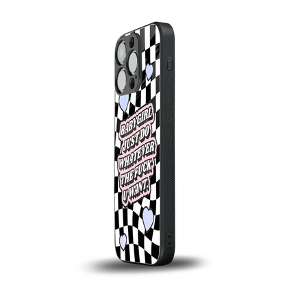 Babygirl iphone 16 pro mobile cover | shockproof glass phone case
