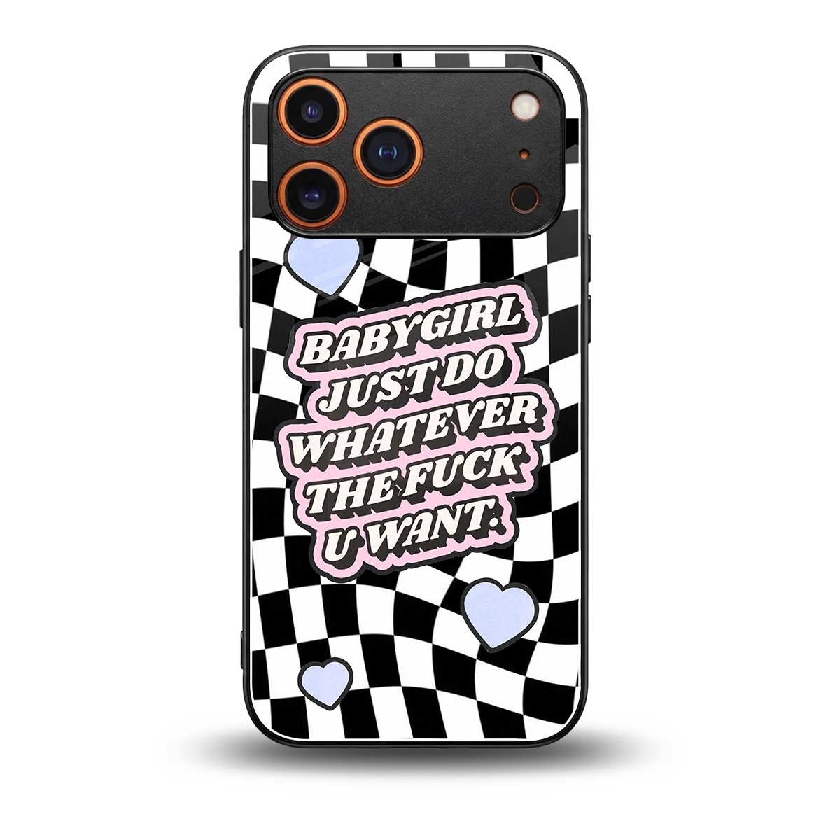 Babygirl back phone cover | glass case for iphone 17 pro
