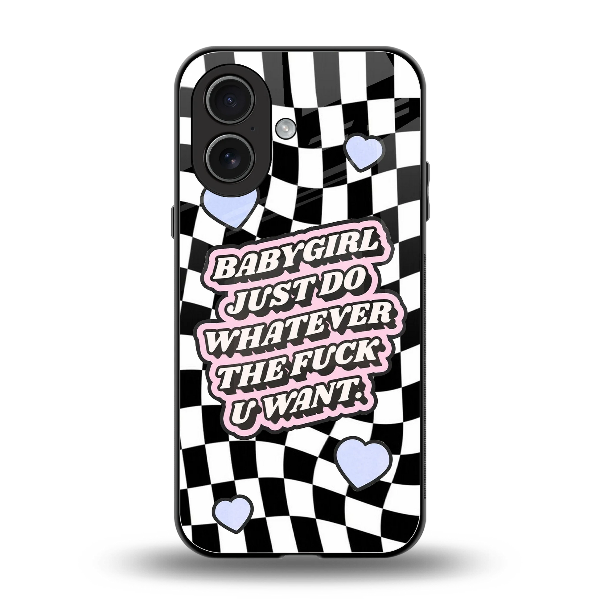 Babygirl back phone cover | glass case for iphone 17