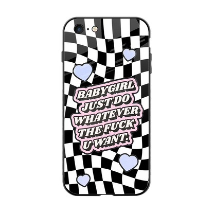 Babygirl back phone cover | glass case for iphone 6