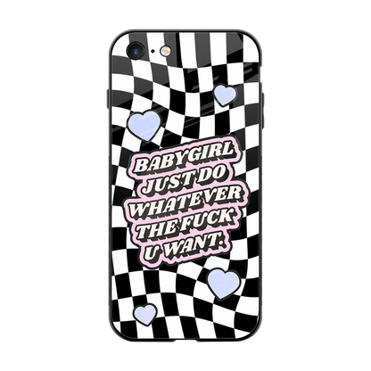 Babygirl back phone cover | glass case for iphone 7