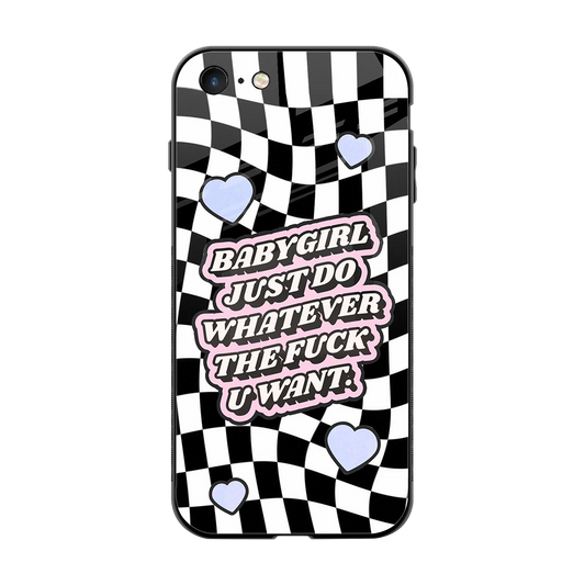 Babygirl back phone cover | glass case for iphone 7