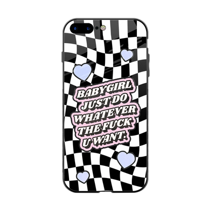 Babygirl back phone cover | glass case for iphone 7 plus