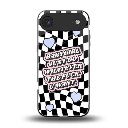 Babygirl back phone cover | glass case for iphone air