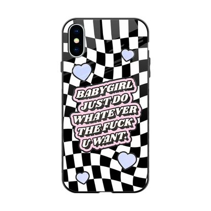 Babygirl back phone cover | glass case for iphone x