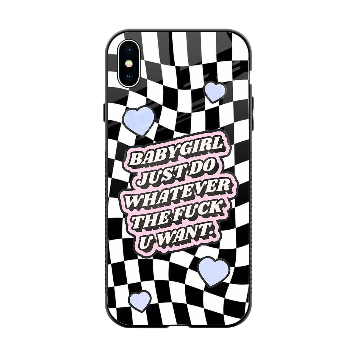 Babygirl back phone cover | glass case for iphone xs max
