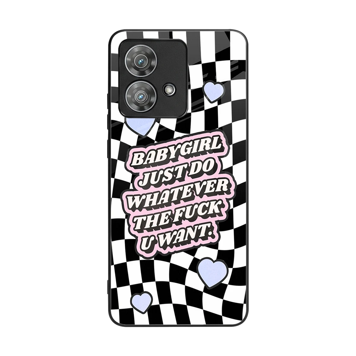 Babygirl back phone cover | glass case for motorola edge 40 neo 5g