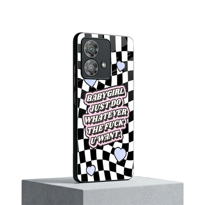 Babygirl motorola edge 40 neo 5g mobile cover | shockproof glass phone case
