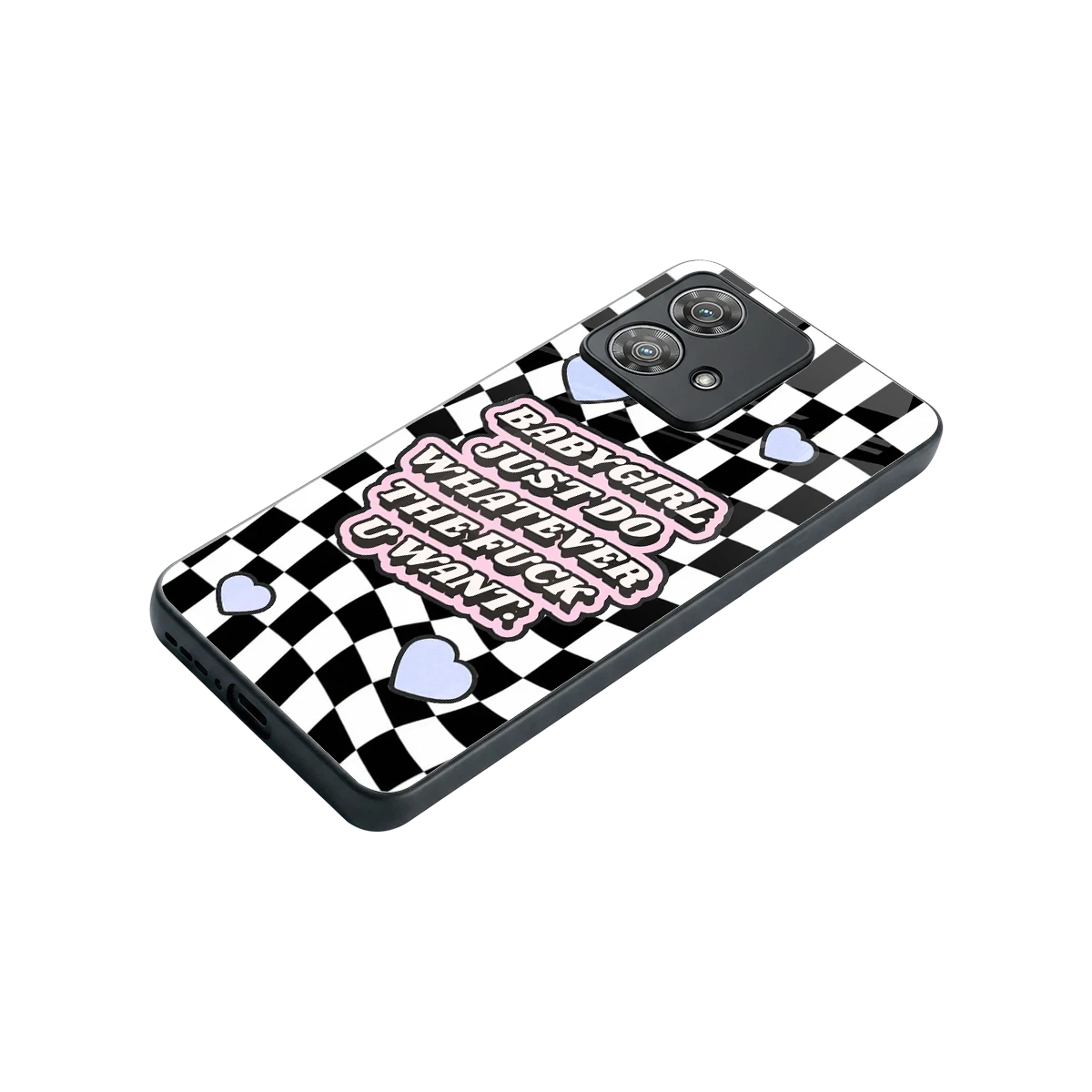 Babygirl stylish phone case for motorola edge 40 neo 5g | glossy glass and slim fit